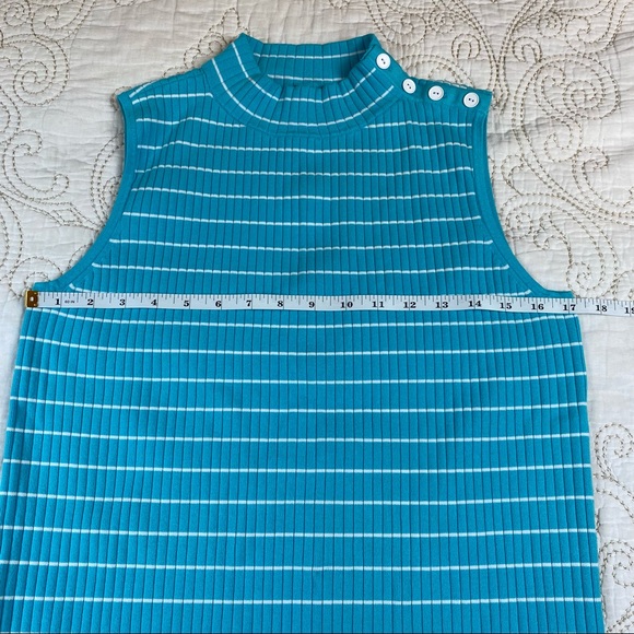 -Talbots (sz L) mockneck sleeveless knit top - Picture 6 of 6